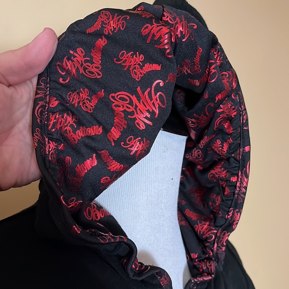 Vtg Y2k APPLE BOTTOM Size Small Hoodie Logo SPELL-OUT BUMM TerryCloth Tie NEW - Picture 13 of 16